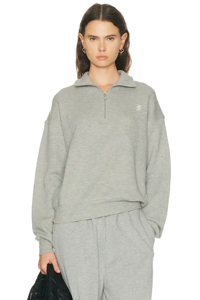 Eterne Oversized Half Zip Sweatshirt