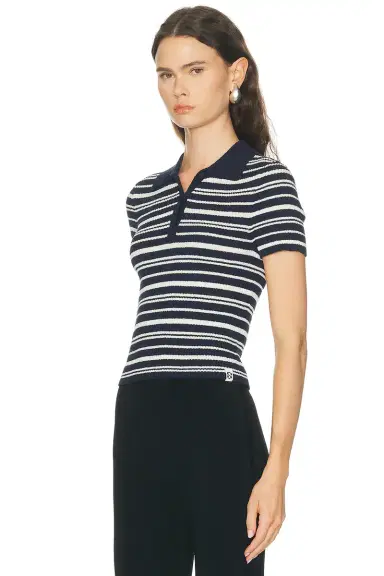 Simkhai Averie Knit Polo Top | Thumbnail 2 Simkhai Averie Knit Polo Top | Thumbnail 2