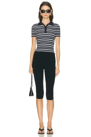 Simkhai Averie Knit Polo Top | Thumbnail 4 Simkhai Averie Knit Polo Top | Thumbnail 4