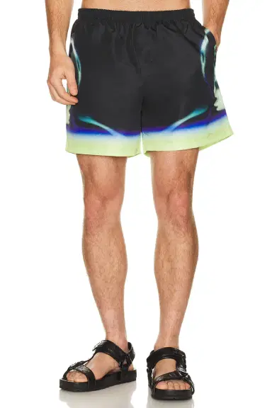 Casablanca Sporchid Black Printed Swim Shorts | Thumbnail 3 Casablanca Sporchid Black Printed Swim Shorts | Thumbnail 3