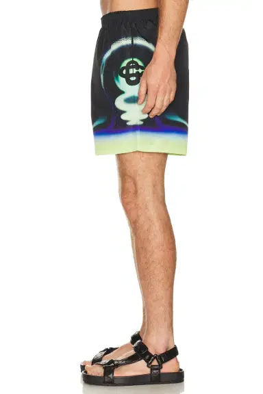 Casablanca Sporchid Black Printed Swim Shorts | Thumbnail 4 Casablanca Sporchid Black Printed Swim Shorts | Thumbnail 4