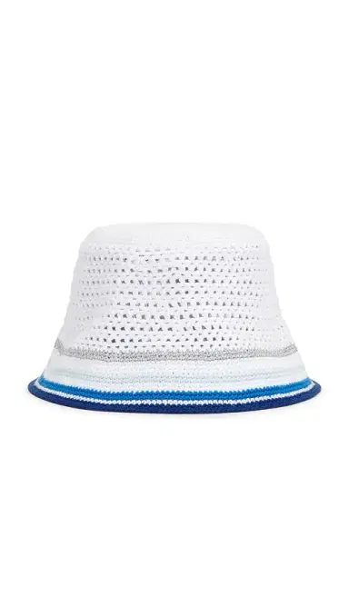 Casablanca Mesh Stripe Crochet Hat | Thumbnail 2