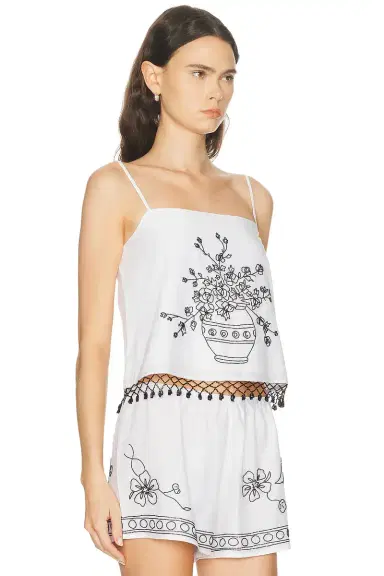 BODE Beaded Rosebloom Tank Top | Thumbnail 2 BODE Beaded Rosebloom Tank Top | Thumbnail 2