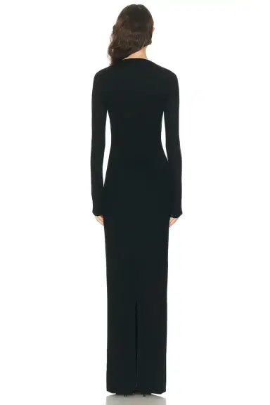 ÉTERNE Long Sleeve Boatneck Maxi Dress | Thumbnail 3 ÉTERNE Long Sleeve Boatneck Maxi Dress | Thumbnail 3