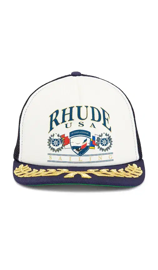 Rhude USA Sailing Icon Trucker Hat