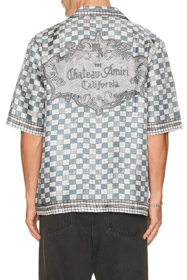 Amiri MA Checkered Bowling Shirt
