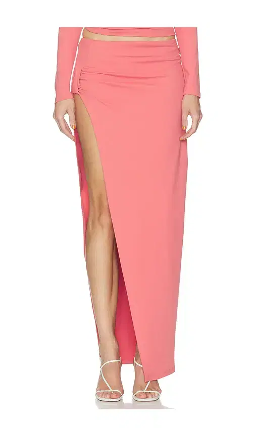 Side Gathered Skirt With Attached Bodysuit Lining