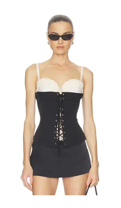 Aniye Records Tea Bustier Top