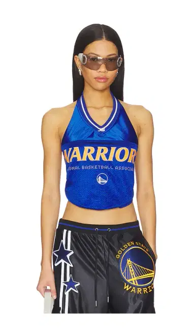 Off Season Golden State Warriors Jersey Halter Top | Thumbnail 1 Off Season Golden State Warriors Jersey Halter Top | Thumbnail 1