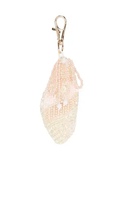 For Love & Lemons Beaded Shell Keychain