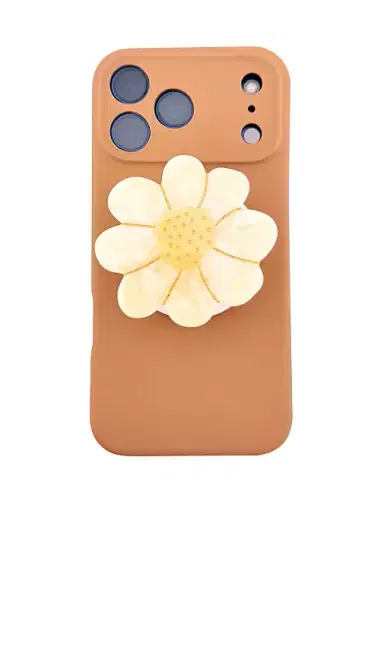 Solar Eclipse Hand-Painted Vintage Daisy Grip Charm | Thumbnail 2