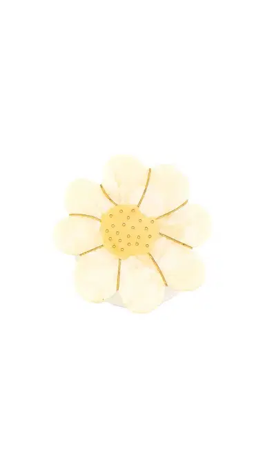 Solar Eclipse Hand-Painted Vintage Daisy Grip Charm | Thumbnail 1