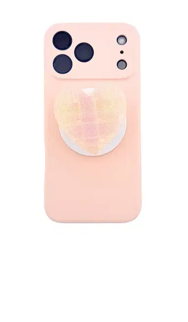 Solar Eclipse Hand-Painted Plaid Heart Grip Charm | Thumbnail 2