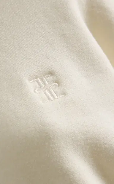 ÉTERNE Cropped Cotton-Modal Sweatshirt | Thumbnail 5 ÉTERNE Cropped Cotton-Modal Sweatshirt | Thumbnail 5