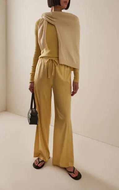 ÉTERNE Brody Silk Satin Pants | Thumbnail 3
