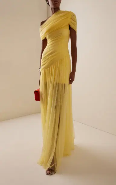 DE LA VALI Exclusive Himalia Gathered Tulle Maxi Dress | Thumbnail 2 DE LA VALI Exclusive Himalia Gathered Tulle Maxi Dress | Thumbnail 2