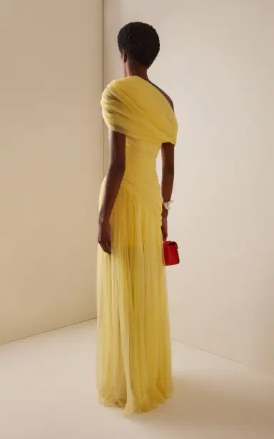 DE LA VALI Exclusive Himalia Gathered Tulle Maxi Dress | Thumbnail 4 DE LA VALI Exclusive Himalia Gathered Tulle Maxi Dress | Thumbnail 4