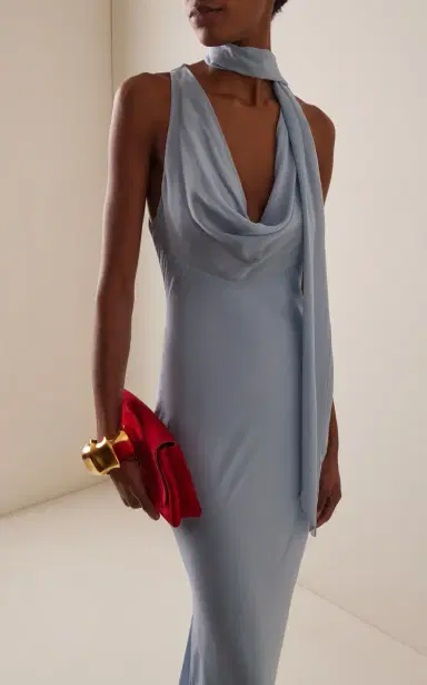 DE LA VALI Exclusive Sasini Georgette Maxi Dress | Thumbnail 2