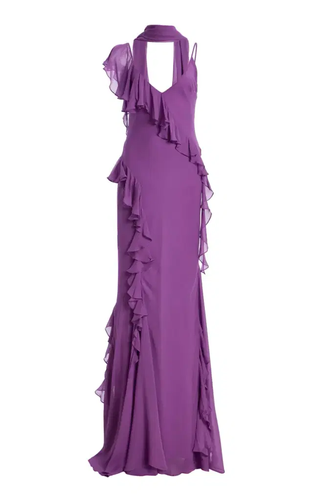 Mayara Ruffled Georgette Maxi Dress