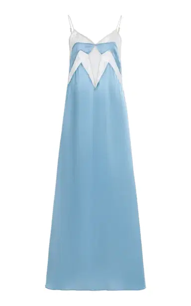SLEEPING WITH JACQUES Francine Stretch-Silk Satin Midi Slip Dress | Thumbnail 1 SLEEPING WITH JACQUES Francine Stretch-Silk Satin Midi Slip Dress | Thumbnail 1