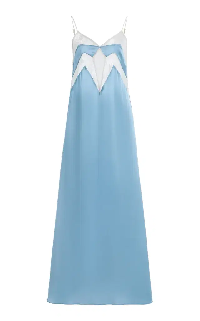 Francine Stretch-Silk Satin Midi Slip Dress