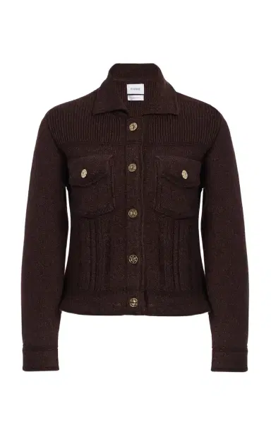 Barrie Fitted Cashmere-Denim Jacket | Thumbnail 6 Barrie Fitted Cashmere-Denim Jacket | Thumbnail 6