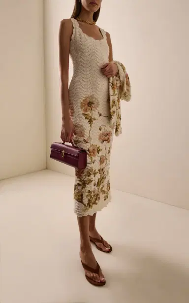 Cara Cara Orel Crocheted Cotton Midi Dress | Thumbnail 2