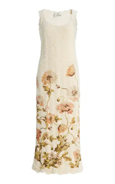 Cara Cara Orel Crocheted Cotton Midi Dress | Thumbnail 1