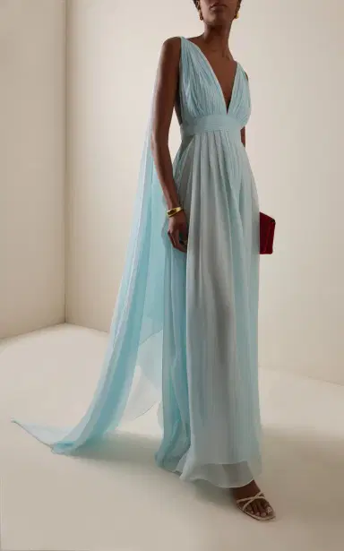 DEME Exclusive The Sabrina Silk-Chiffon Dress | Thumbnail 2 DEME Exclusive The Sabrina Silk-Chiffon Dress | Thumbnail 2