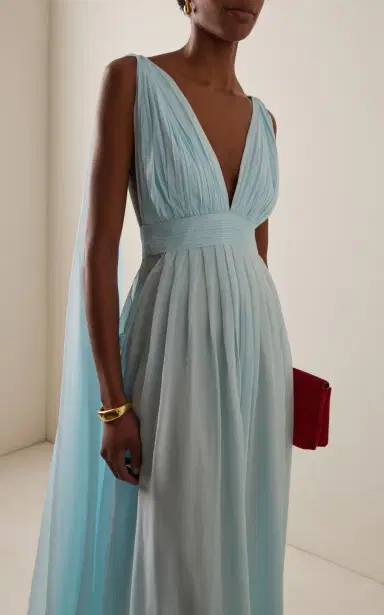 DEME Exclusive The Sabrina Silk-Chiffon Dress | Thumbnail 3 DEME Exclusive The Sabrina Silk-Chiffon Dress | Thumbnail 3
