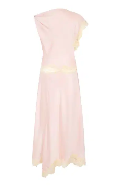 DE LA VALI Exclusive Adriana Lace-Trimmed Satin Midi Dress | Thumbnail 5 DE LA VALI Exclusive Adriana Lace-Trimmed Satin Midi Dress | Thumbnail 5