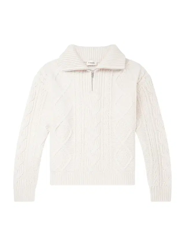 Frame Cable-Knit Wool and Cashmere-Blend Half-Zip Sweater - Men