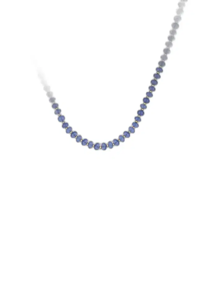 Blue Chalcedony Beaded Beyond Necklace