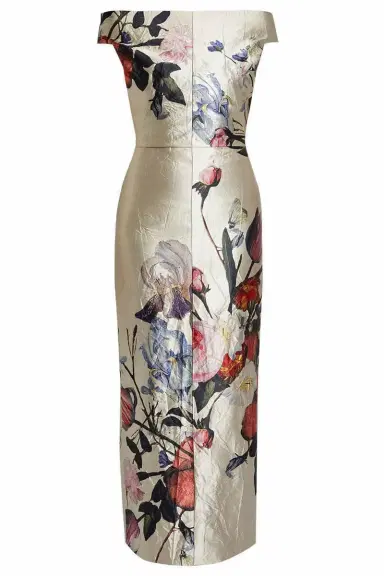 Erdem Floral Texture Off The Shoulder Gown | Thumbnail 1