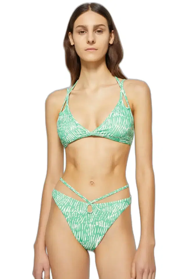 Simkhai Aliana Printed Bikini Top