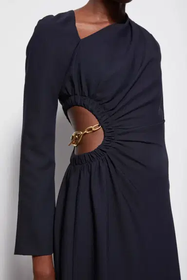 Simkhai Christie Draped Cutout Dress | Thumbnail 2