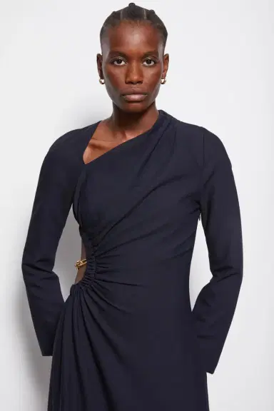 Simkhai Christie Draped Cutout Dress | Thumbnail 4