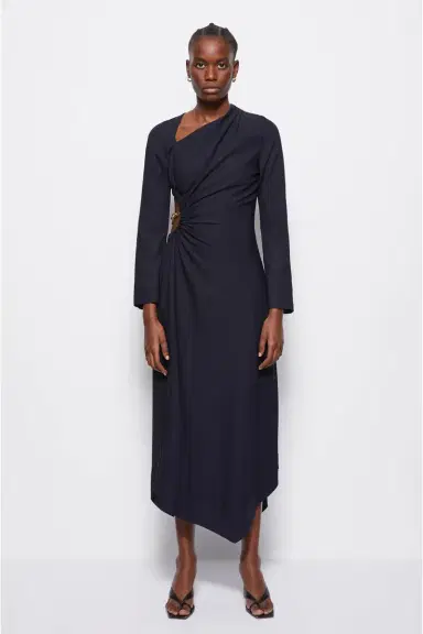 Simkhai Christie Draped Cutout Dress | Thumbnail 5