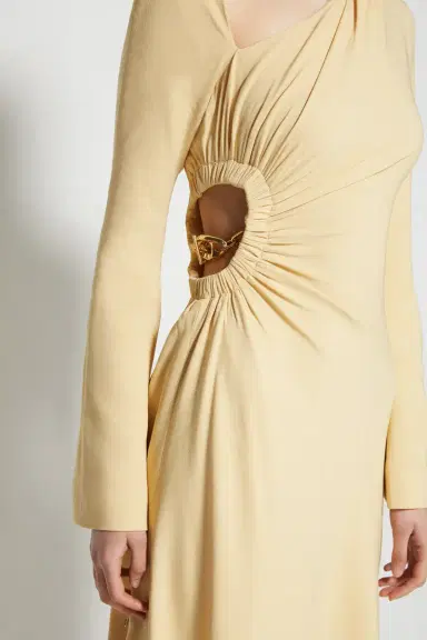 Simkhai Christie Draped Cutout Dress | Thumbnail 3