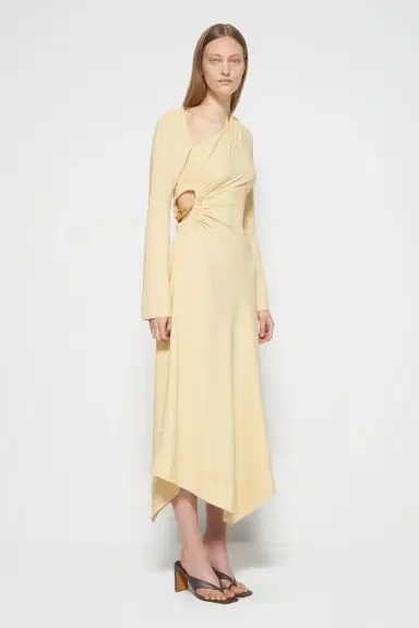 Simkhai Christie Draped Cutout Dress | Thumbnail 4