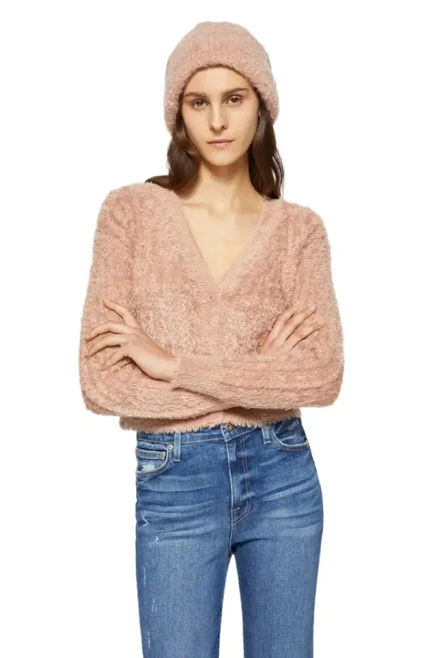 Simkhai Elena Feathered Beanie