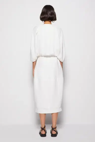 Simkhai Inara Linen Midi Dress | Thumbnail 6 Simkhai Inara Linen Midi Dress | Thumbnail 6