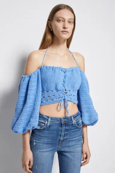 Simkhai JS x Elexiay Crochet Top | Thumbnail 2 Simkhai JS x Elexiay Crochet Top | Thumbnail 2