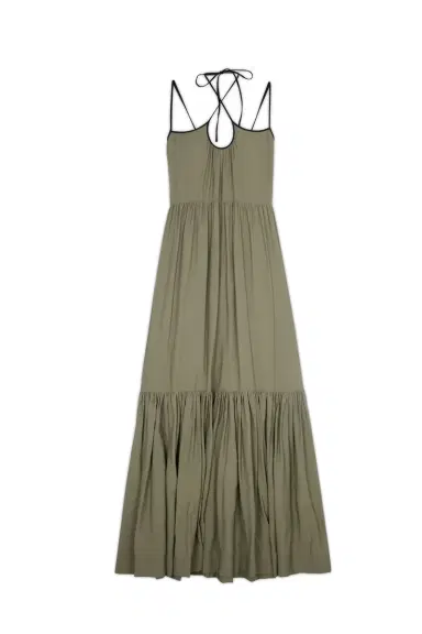 Simkhai KELLYANN SOLID TEARDROP CUTOUT MAXI DRESS | Thumbnail 1