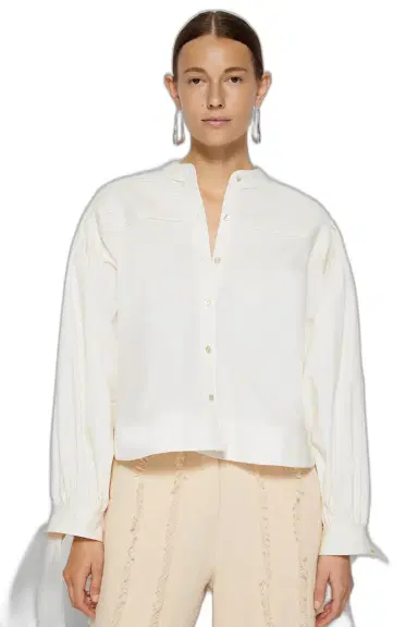 Simkhai Sonya Poplin Shirt | Thumbnail 1 Simkhai Sonya Poplin Shirt | Thumbnail 1