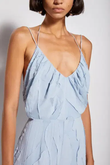 Simkhai Sophia Textured Jumpsuit | Thumbnail 3