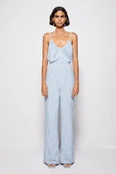 Simkhai Sophia Textured Jumpsuit | Thumbnail 4