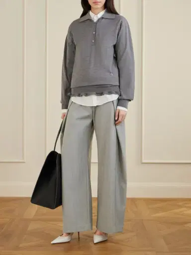 Stella McCartney Ruffled Wool Polo Shirt | Thumbnail 2