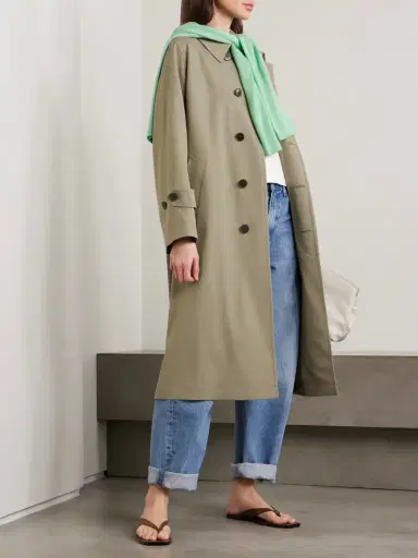 Auralee Wool-gabardine Trench Coat | Thumbnail 2 Auralee Wool-gabardine Trench Coat | Thumbnail 2