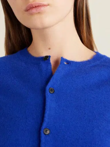 Auralee Brushed Cashmere And Cotton-blend Cardigan | Thumbnail 5